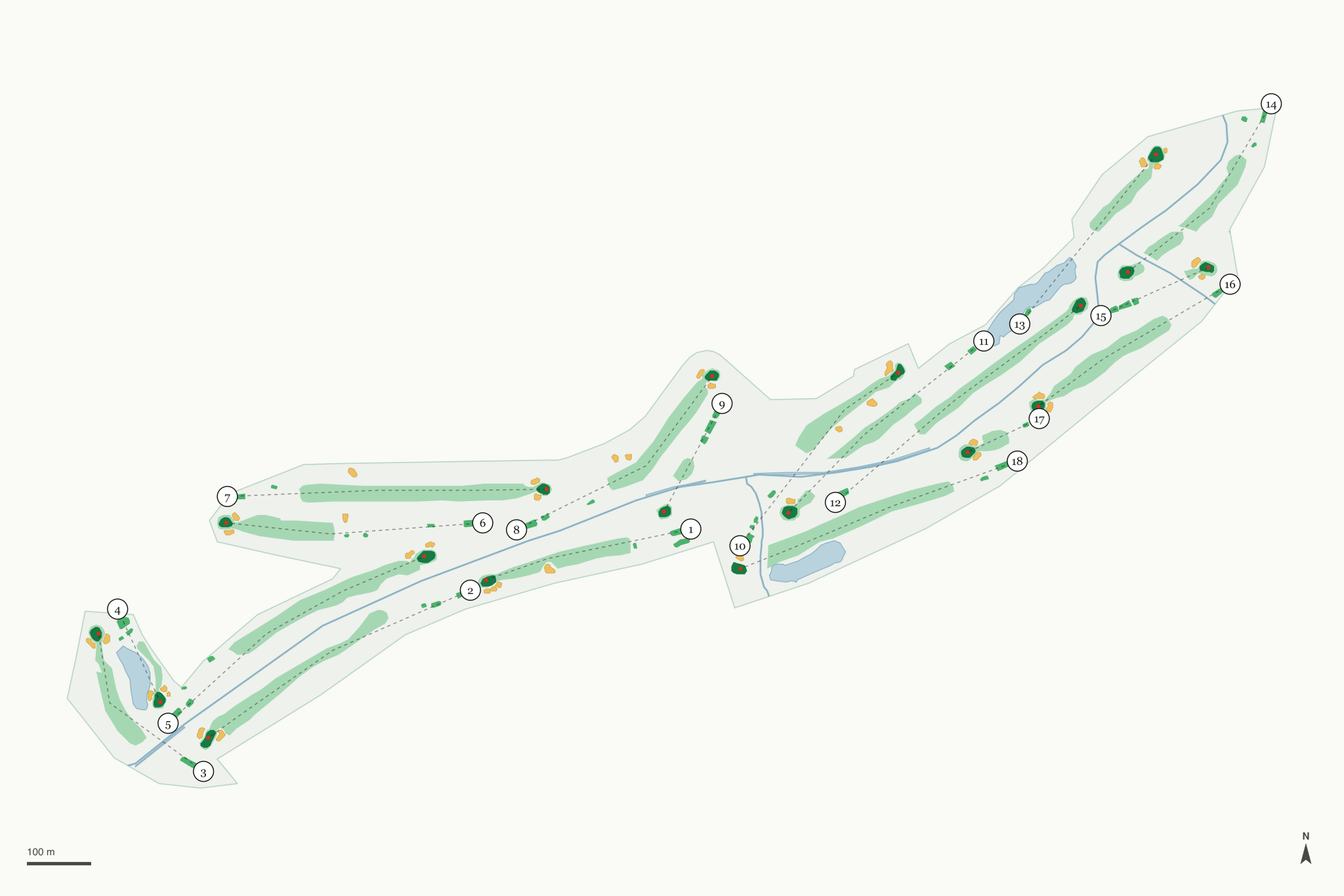 Map of Chula Vista Golf Course