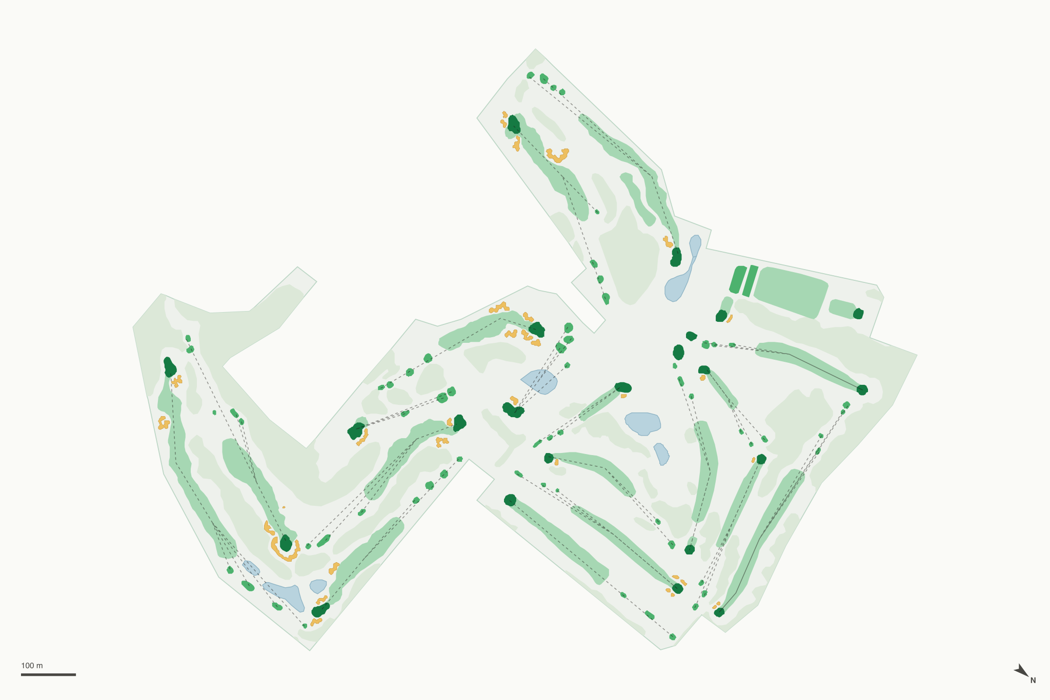 Map of Eastwood Golf Course