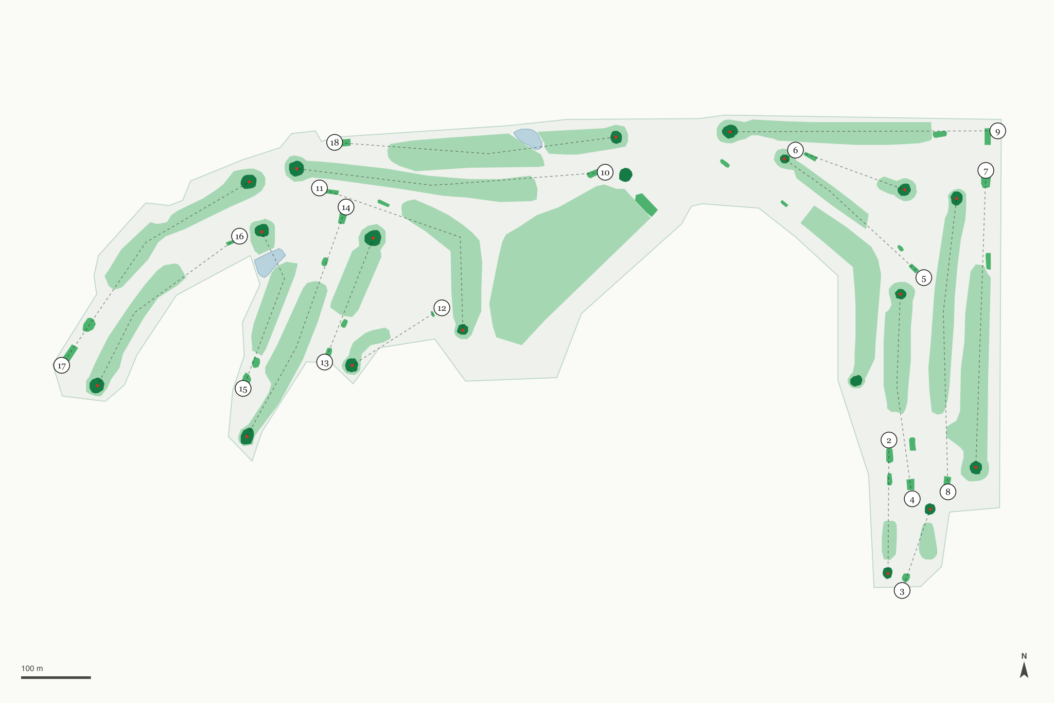 Map of Cardinal Golf Course