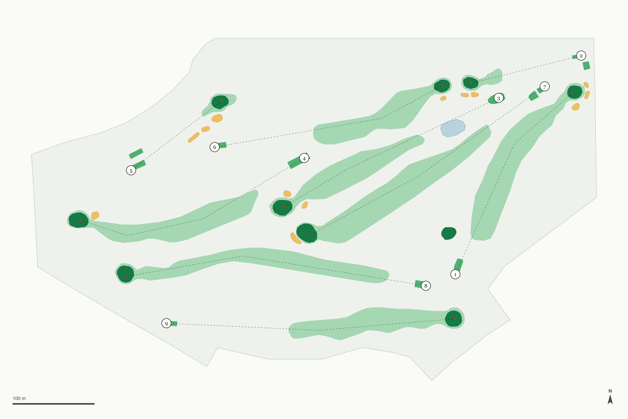 Map of Nevada County Country Club