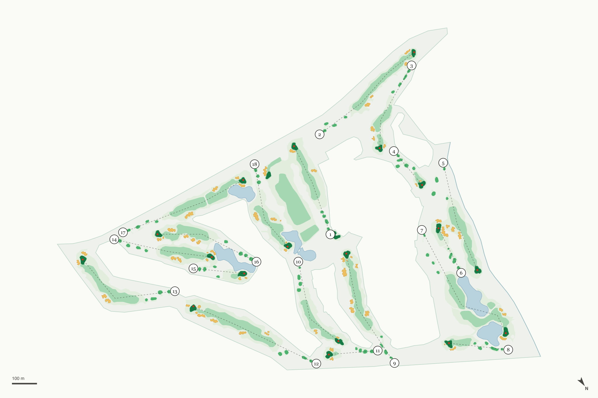 Map of The Ranch Club Golf Course