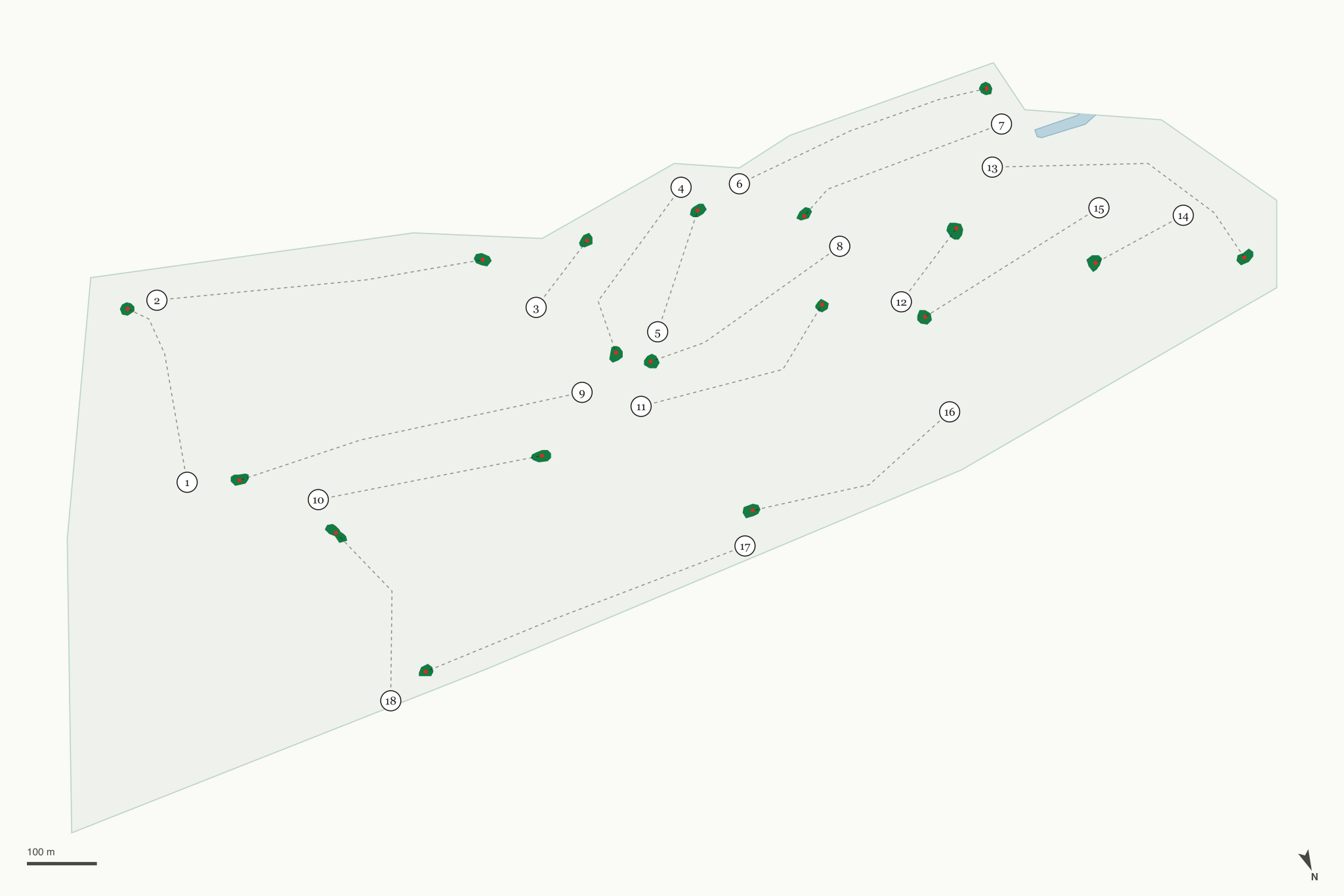 Map of NMU Golf Course