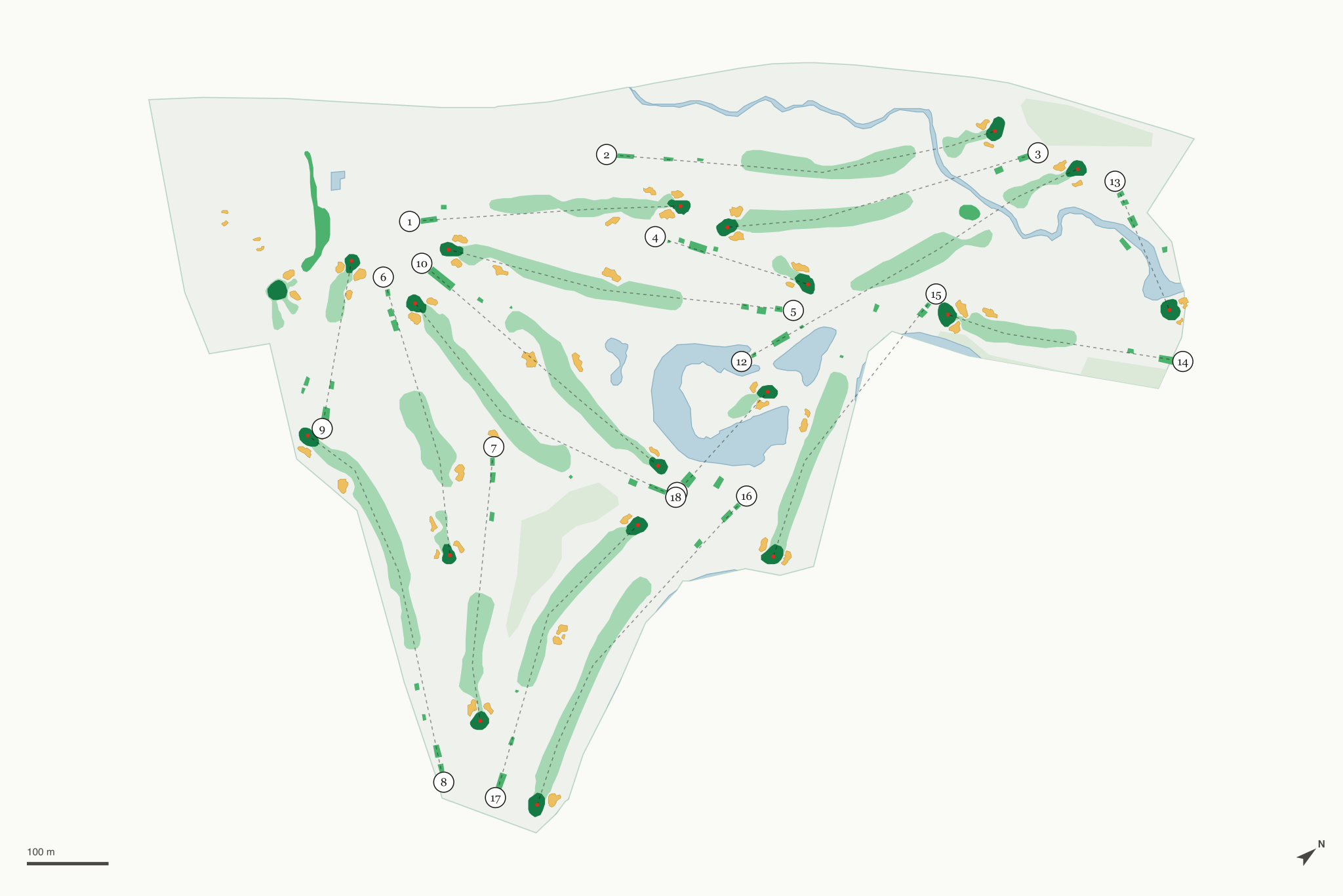 Map of Elyria Country Club