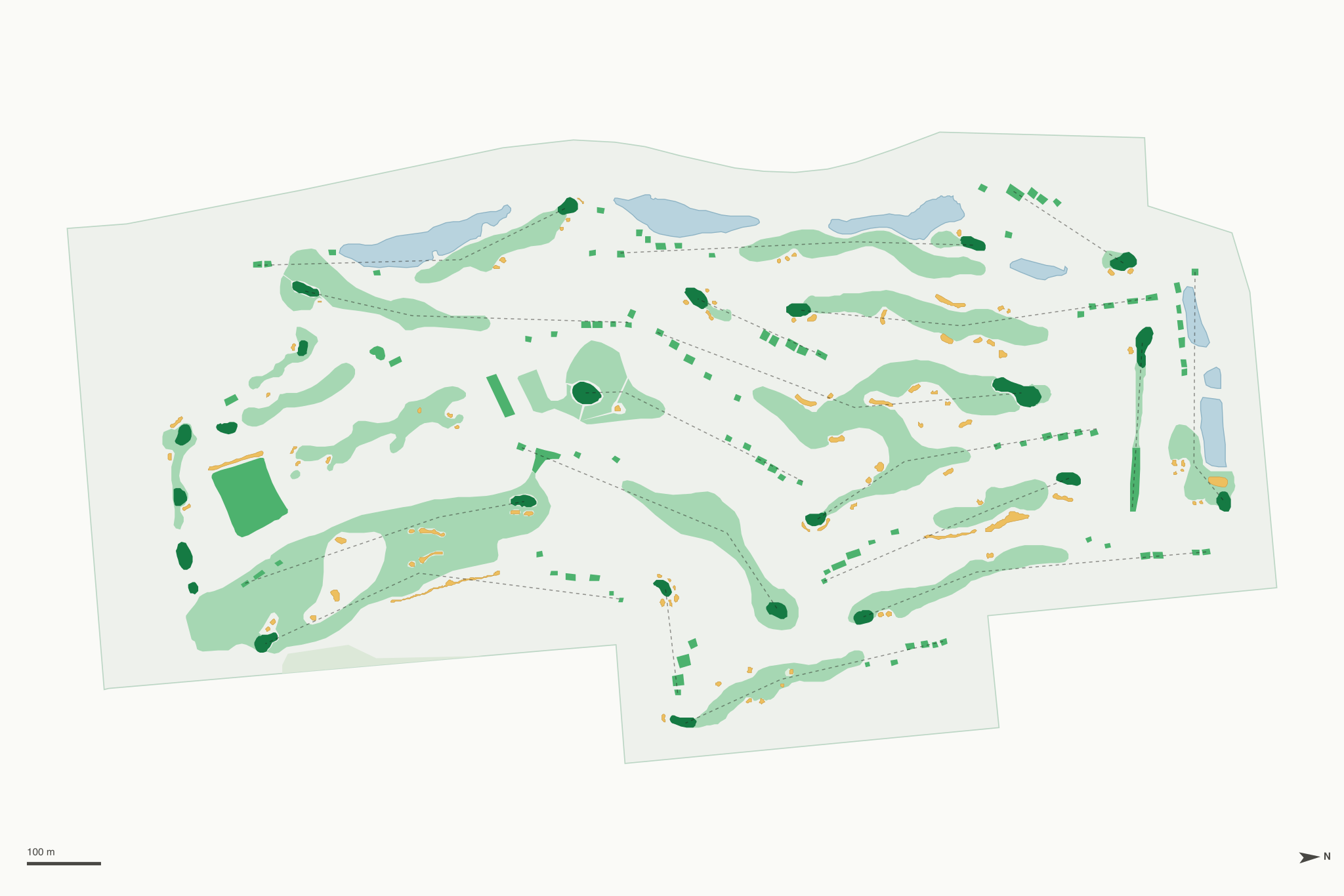 Map of Chicago Highlands Club