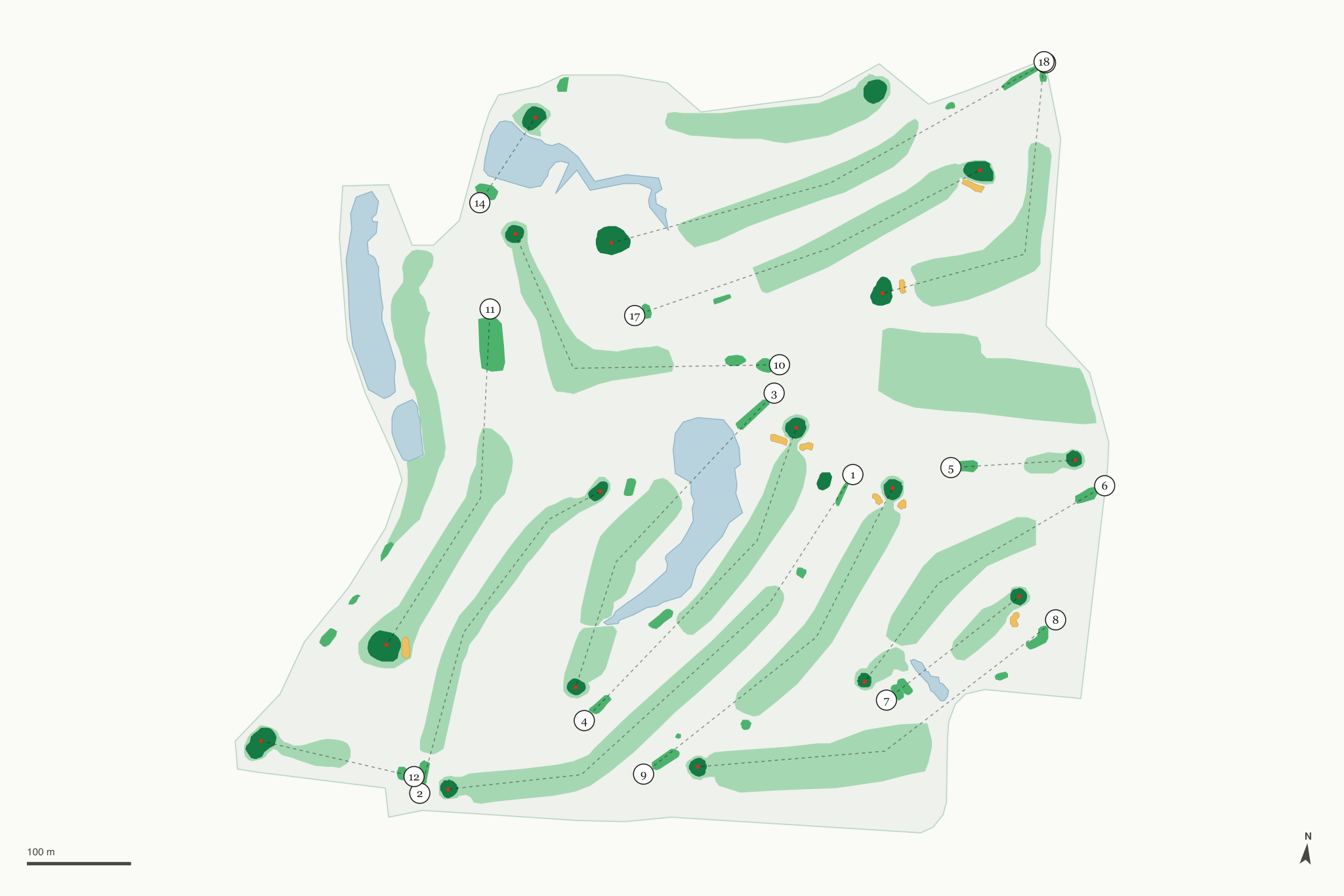 Map of Richland Country Club