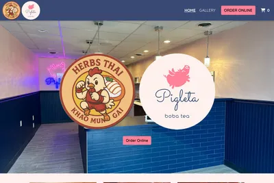 Pigleta Boba website homepage