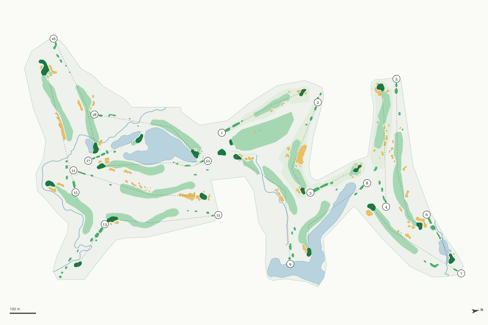 Map of Crooked Stick Golf Club