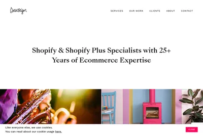 Screenshot of the Dewsign Ltd homepage