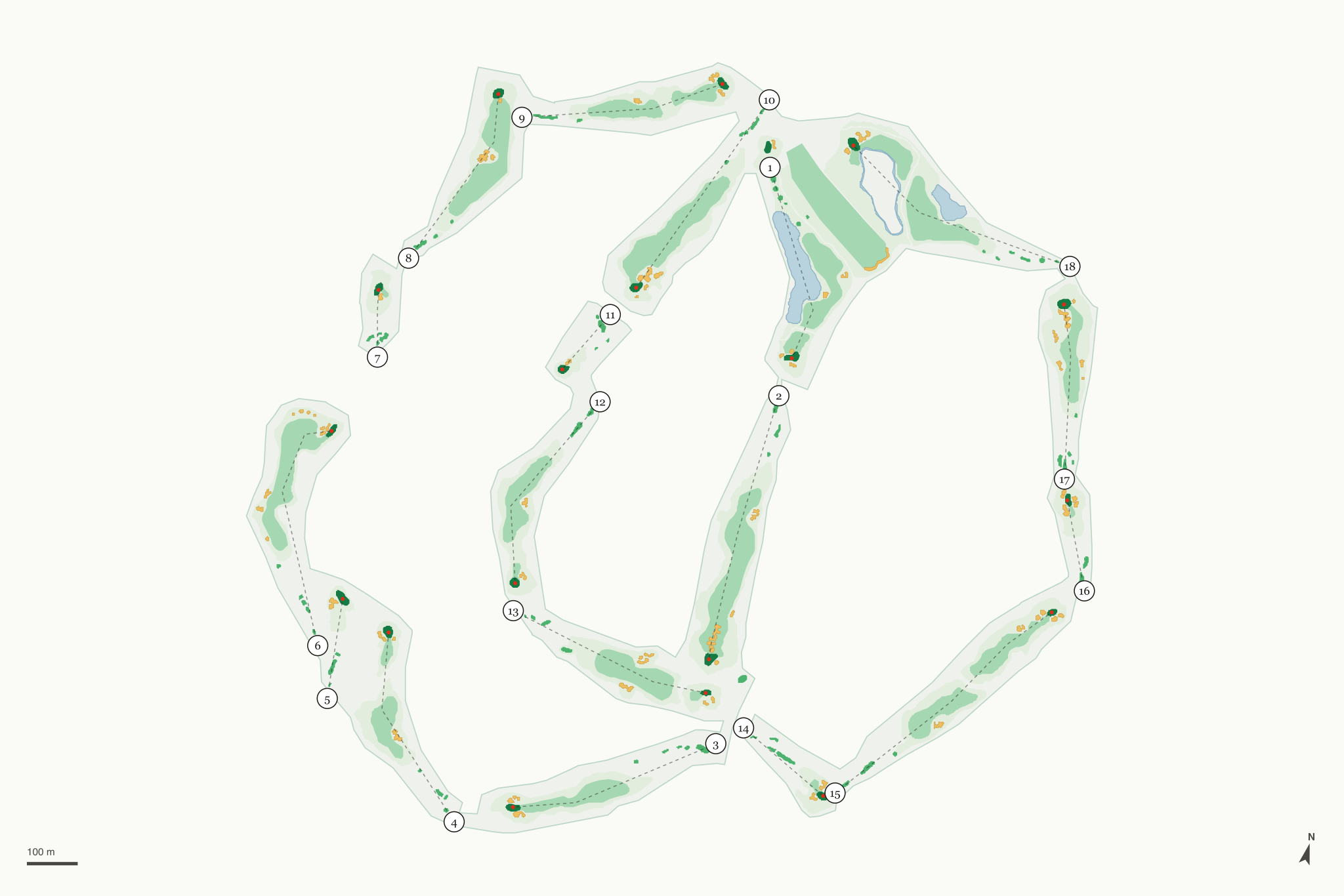 Map of Las Sendas Golf Club