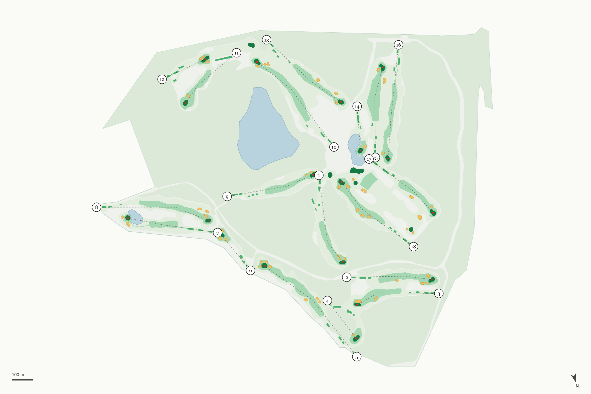 Map of The Home Course