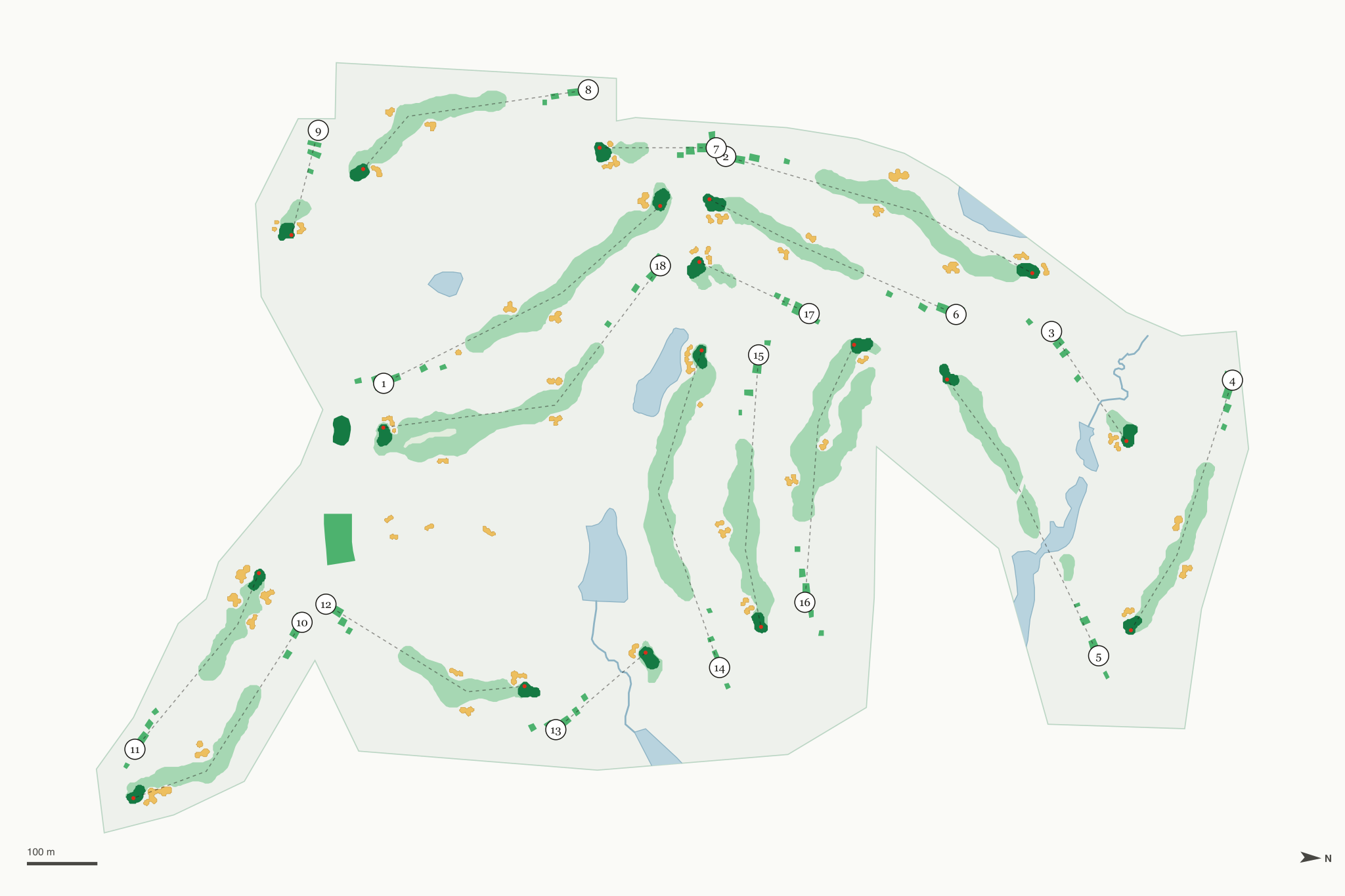 Map of The Preserve on Rathbun Lake