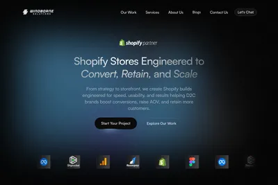 Screenshot of the Windborne Solutions homepage