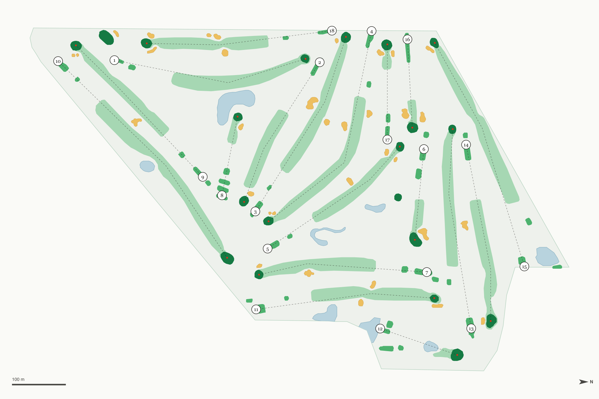 Map of Goodrich Golf Course