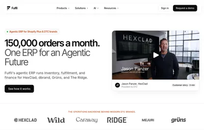 Screenshot of the Fulfil.IO Inc. homepage