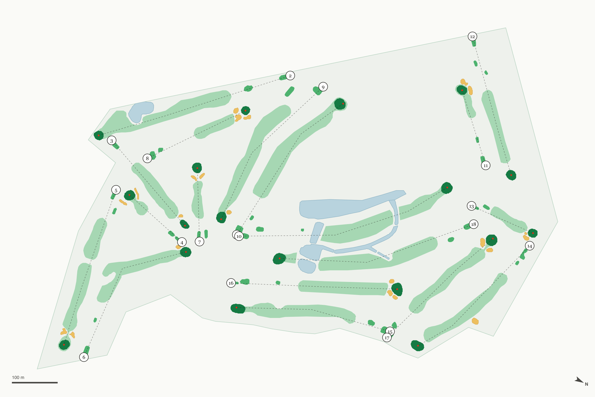Map of Beaver Dam Country Club