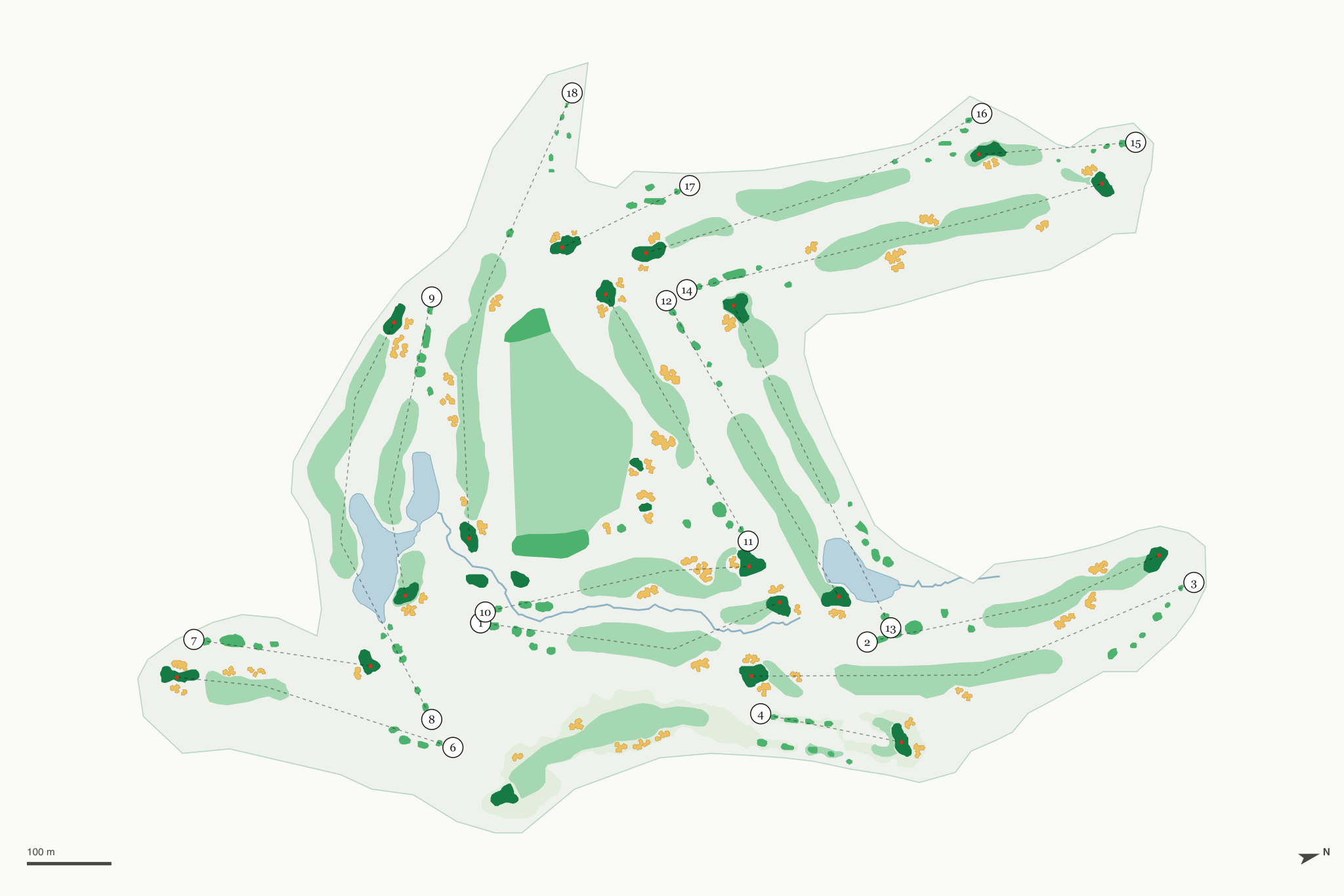 Map of Maderas Golf Club
