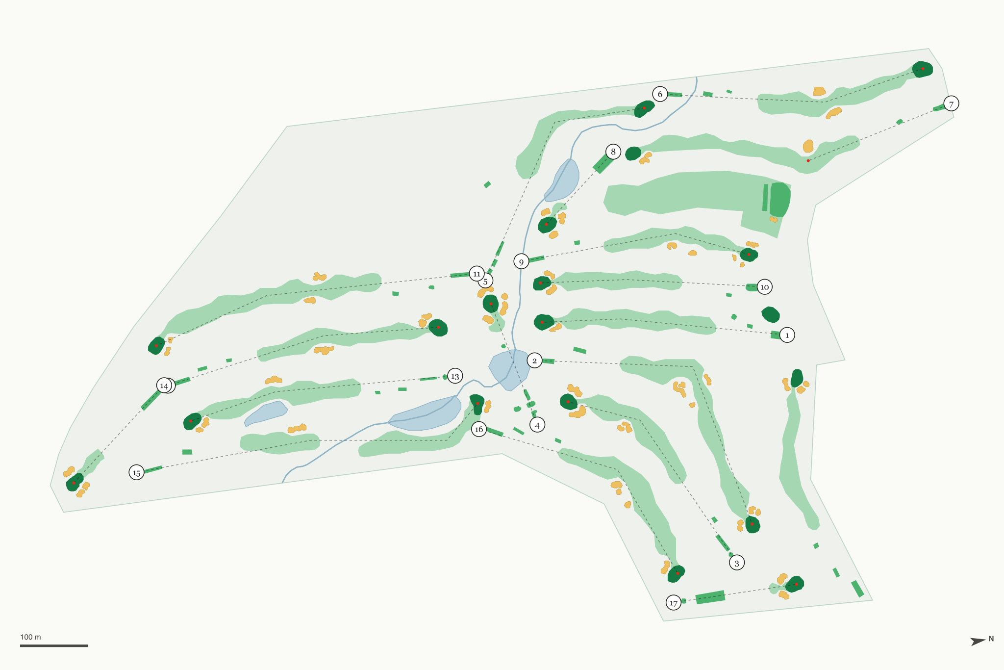 Map of Beaver Hills Country Club