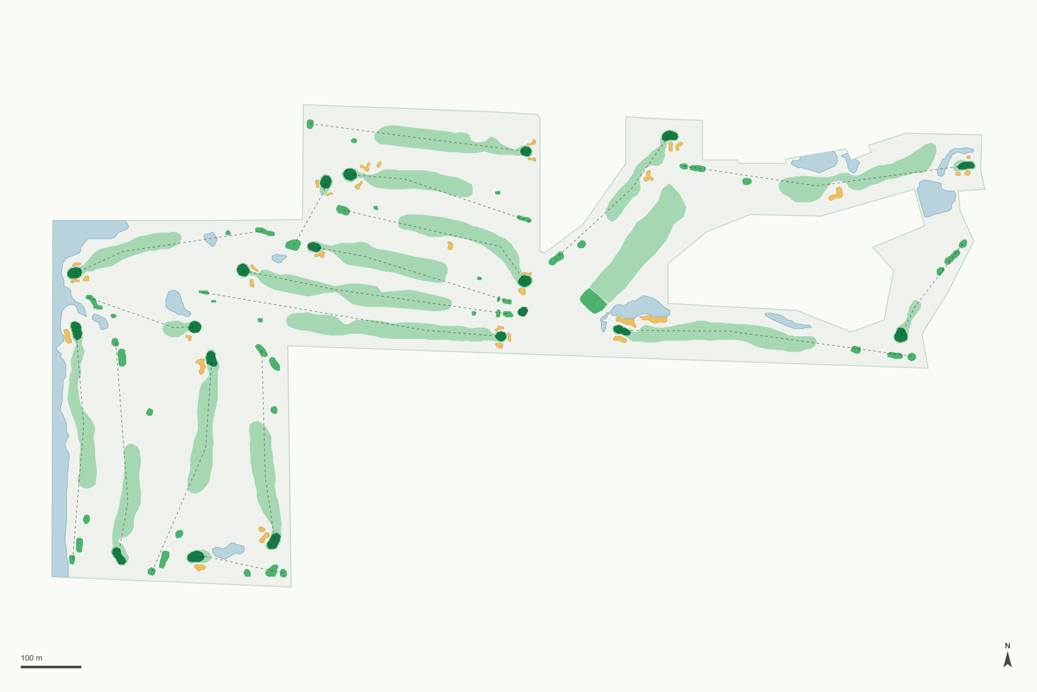 Map of Chequamegon Bay Golf Club