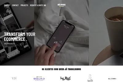 Screenshot of the Inês Morais homepage