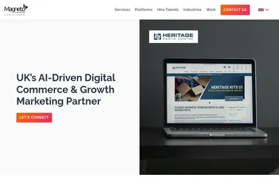 Screenshot of the Magneto IT Solutions homepage