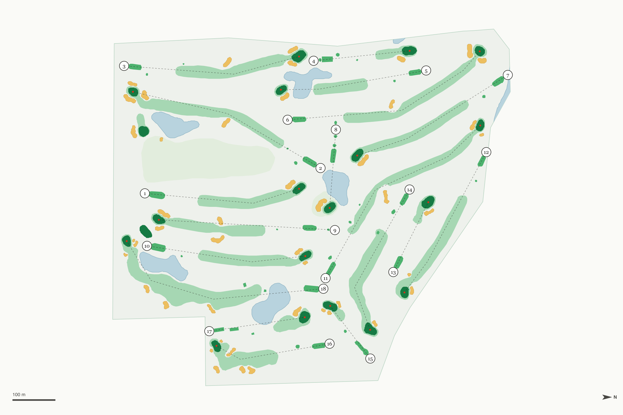 Map of Wedgewood Golf Course