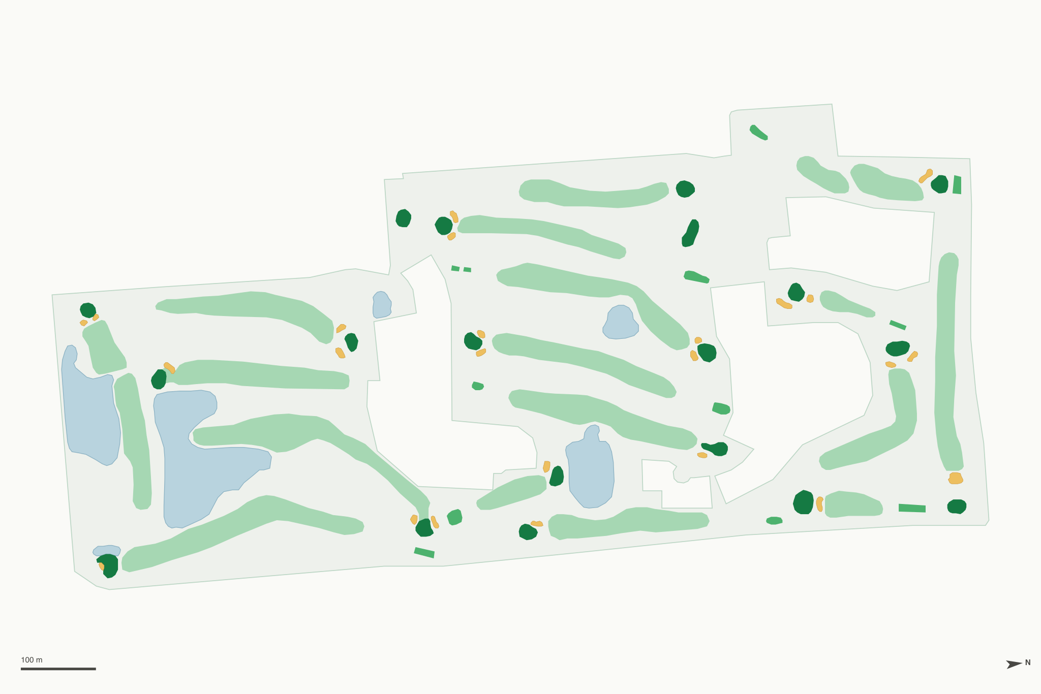 Map of Meadow Lake Golf Course