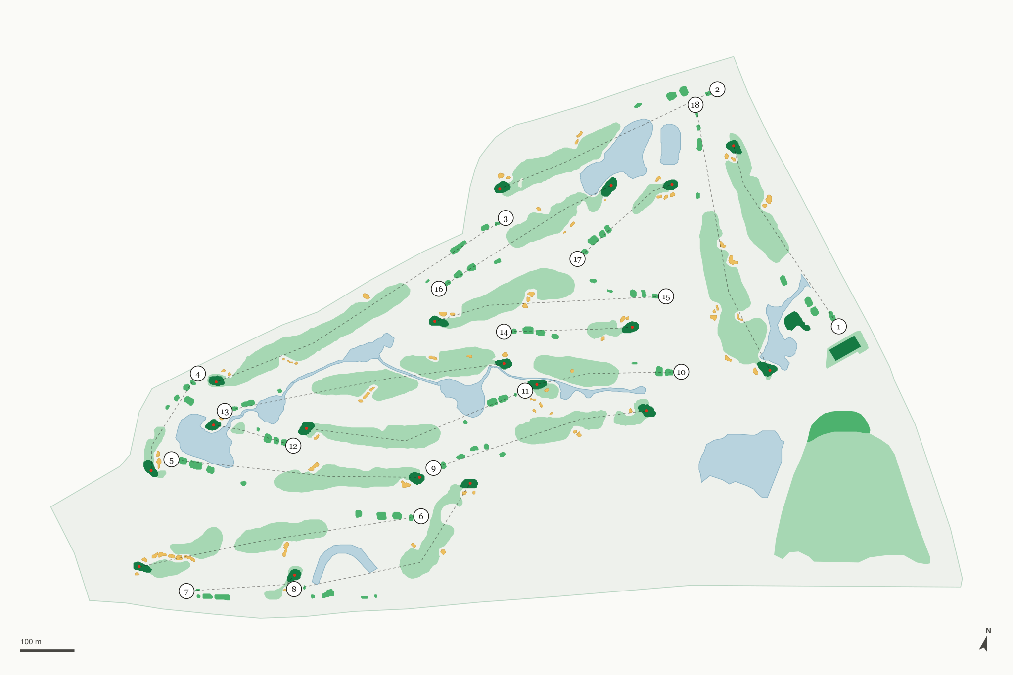 Map of Gateway National Golf Links