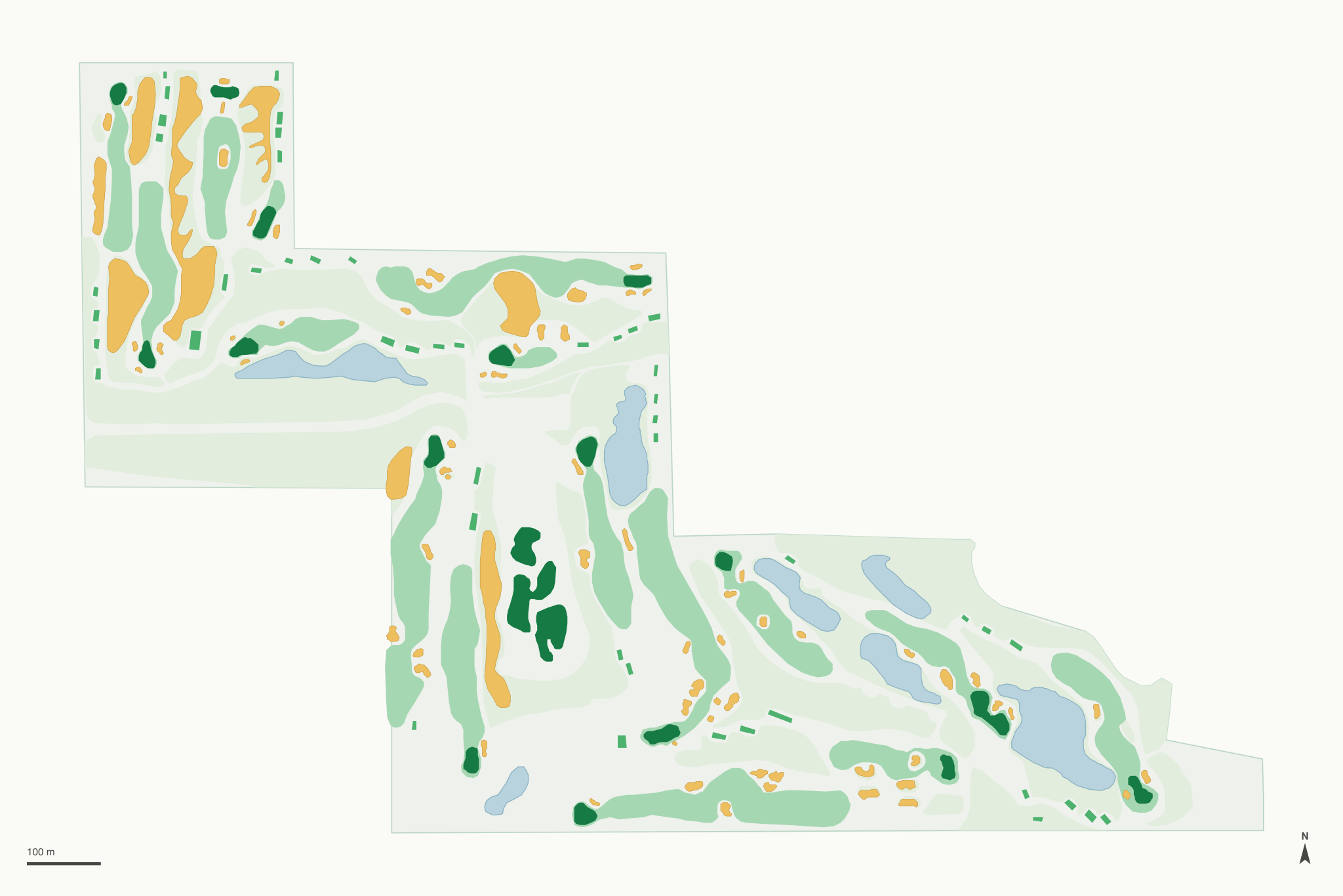 Map of Beeches Golf Club