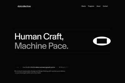 Screenshot of the DotCollective homepage