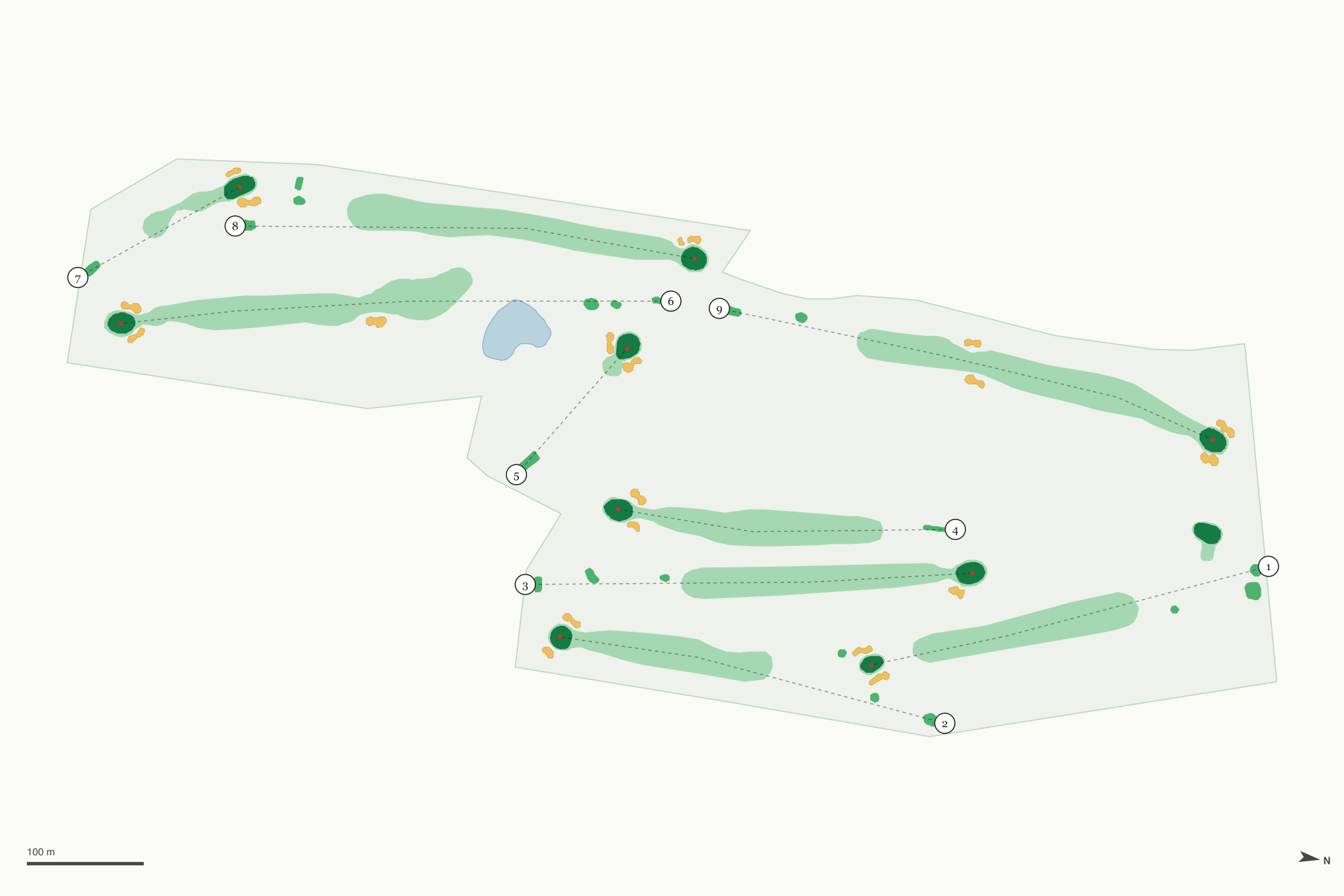 Map of Inverness Country Club