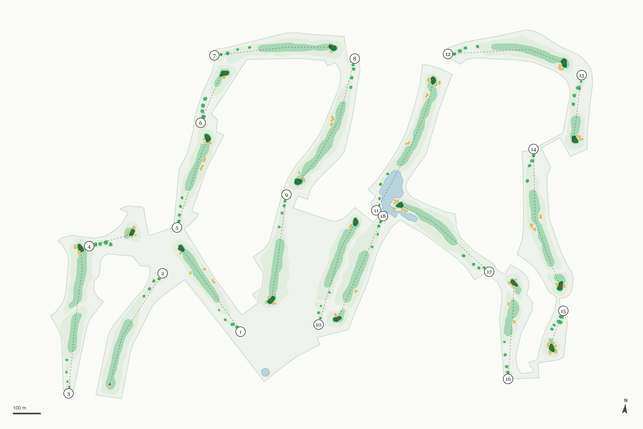 Map of Aliante Golf Club