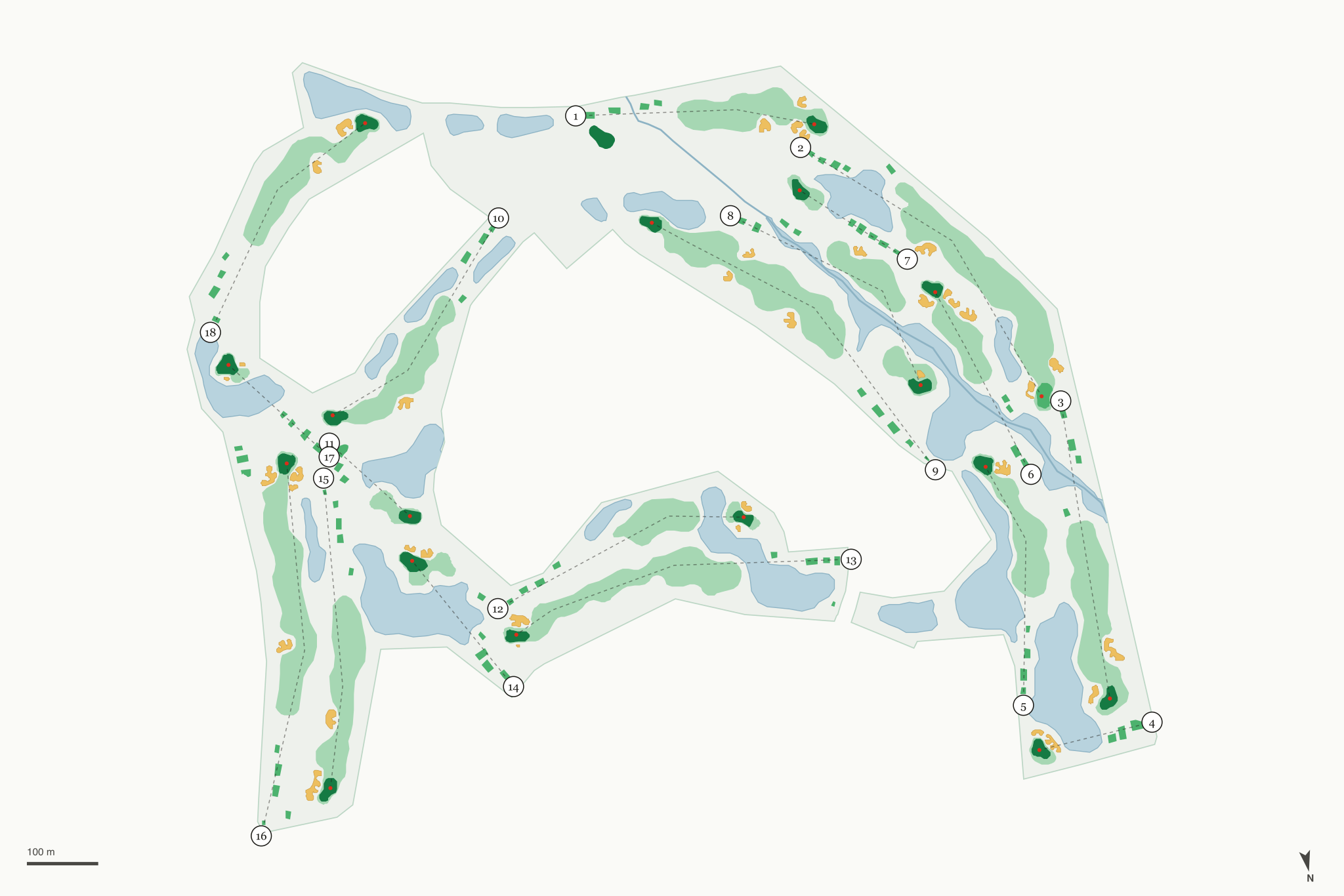 Map of Whitetail Ridge Golf Club