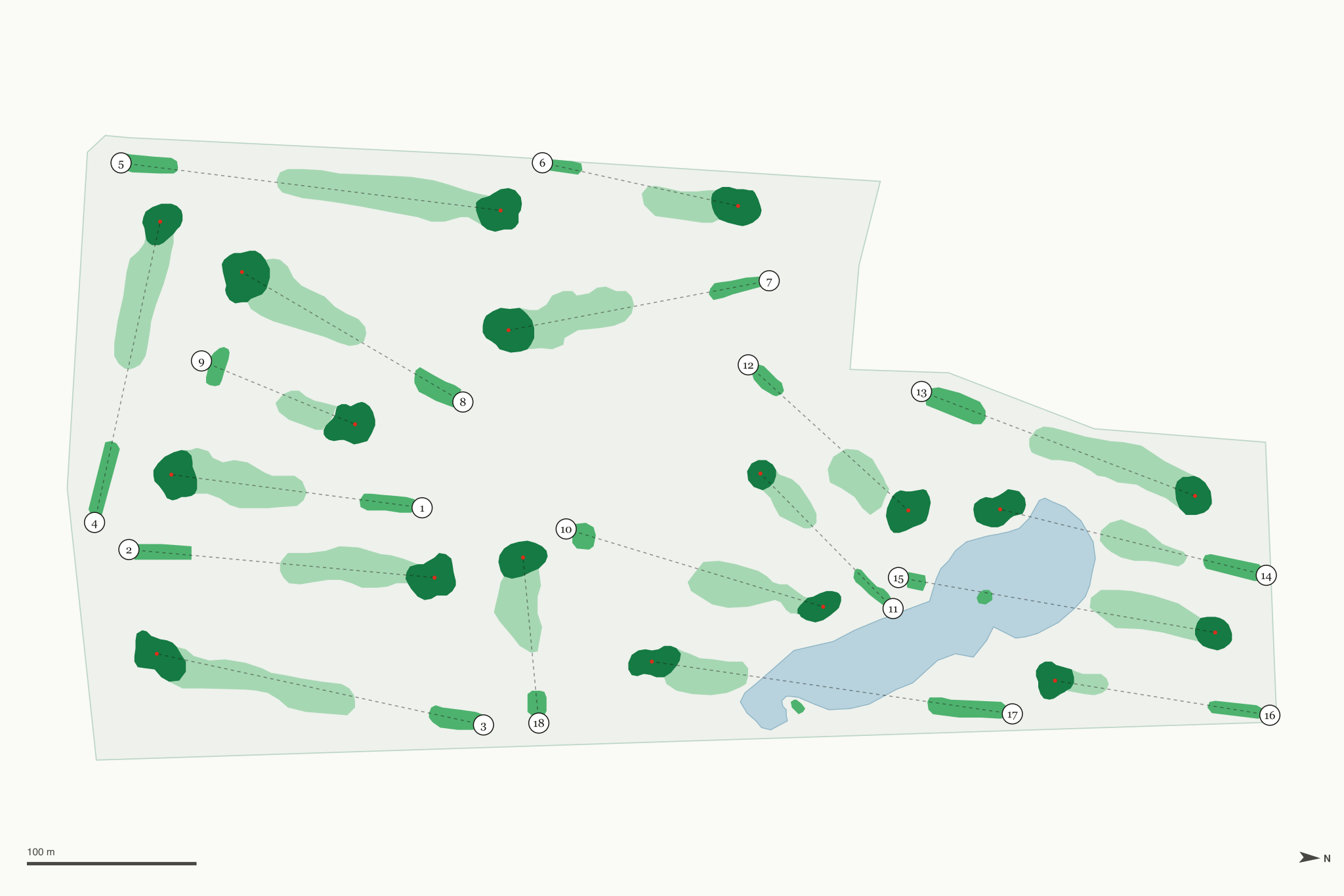 Map of West Hill Golf Course